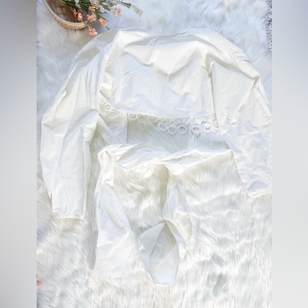 Simonett top size Small white